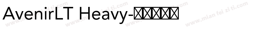 AvenirLT Heavy字体转换